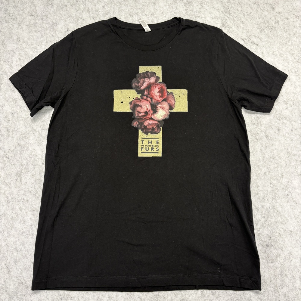 The Psychedelic Furs 2022 Concert Tour T-Shirt – Floral Cross Design (XL)